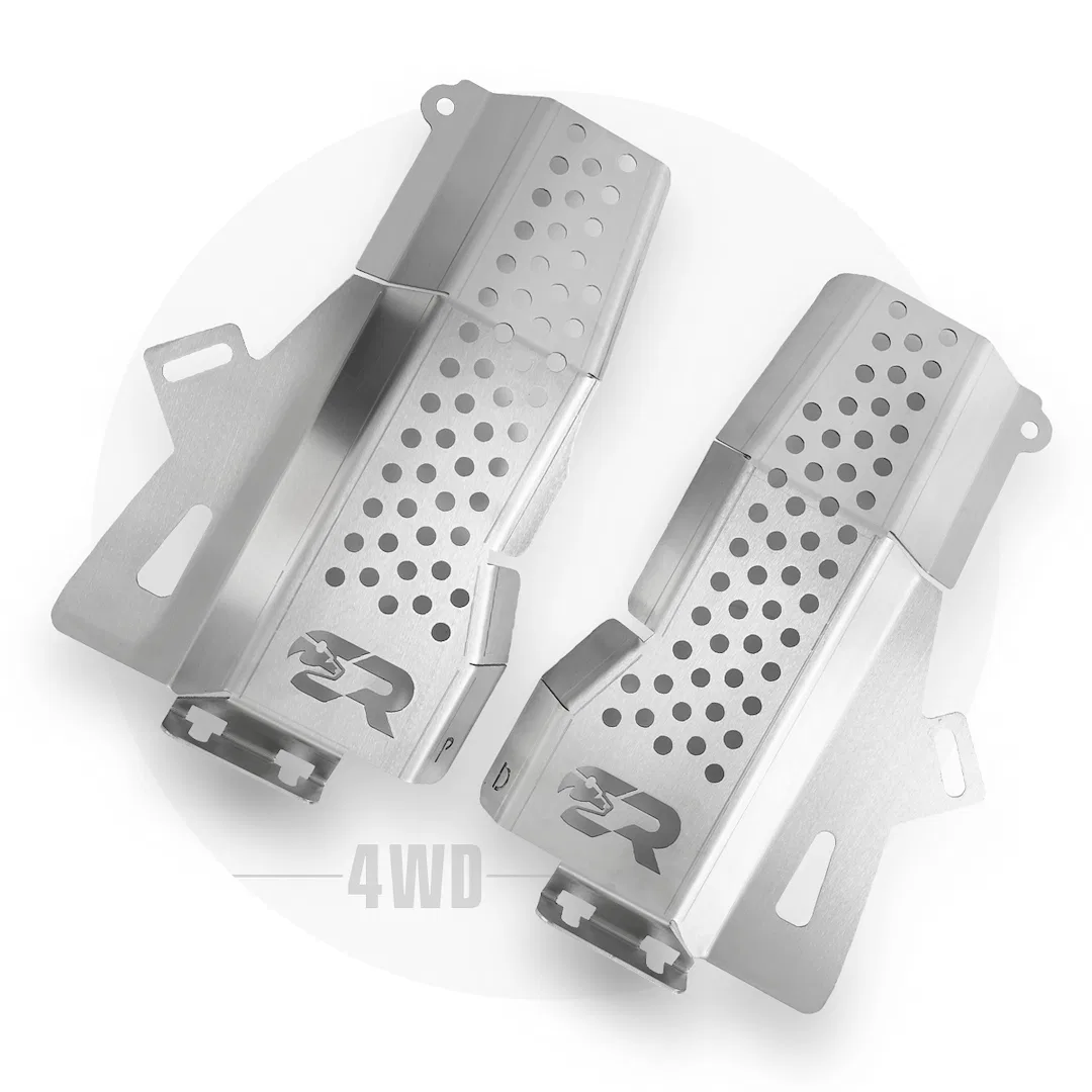 CR3876 – CALI RAISED Catalytic Converter Anti Theft Device, Shield Type Without Audible Alarm Stainless Steel Set Of ...